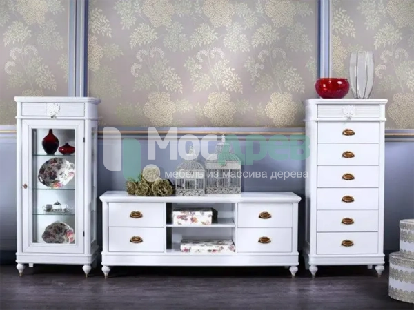Витрина малая &amp;quot;Бурбон&amp;quot; Слоновая кость BJ835 в интернет-магазине Mosdrev.com - 4