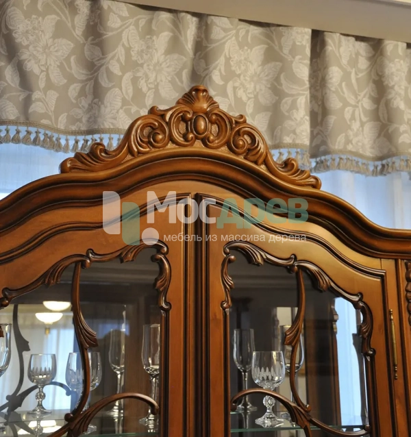 Витрина 2х дверная &amp;quot;Клеопатра&amp;quot; Слоновая кость 407 в интернет-магазине Mosdrev.com - 8