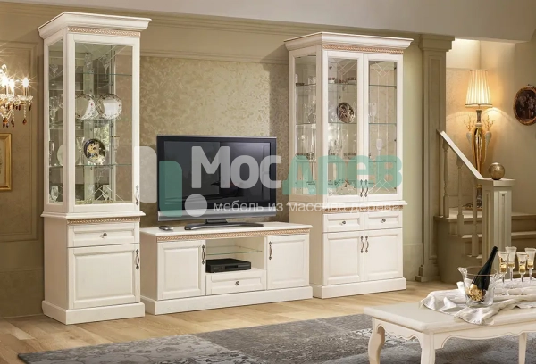 Шкаф с витриной 2-дв &amp;quot;Олимпия&amp;quot; И005.26 в интернет-магазине Mosdrev.com - 5