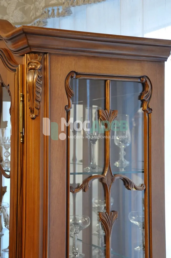 Витрина 2х дверная &amp;quot;Клеопатра&amp;quot; Слоновая кость 407 в интернет-магазине Mosdrev.com - 9