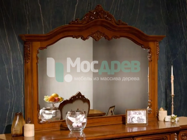Зеркало для буфета &amp;quot;Клеопатра&amp;quot; Орех 404 в интернет-магазине Mosdrev.com