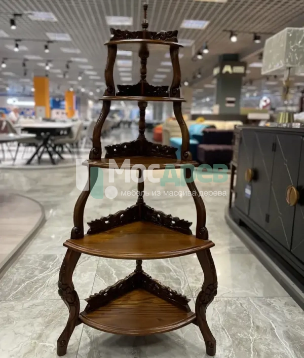 Консоль-этажерка угловая &amp;quot;Satin Furniture&amp;quot; МИГ690 в интернет-магазине Mosdrev.com - 1