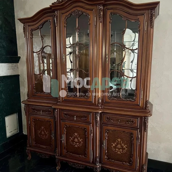 Витрина 3х дверная &amp;quot;Клеопатра&amp;quot; Слоновая кость 401 в интернет-магазине Mosdrev.com - 11
