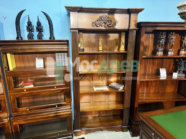 Книжный шкаф из массива A048 PBC84 MSU.33 в интернет-магазине Mosdrev.com - 7