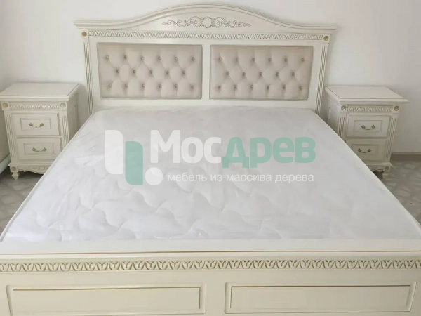 Кровать 160 &amp;quot;Карина&amp;quot; Слоновая кость  2362 в интернет-магазине Mosdrev.com - 3